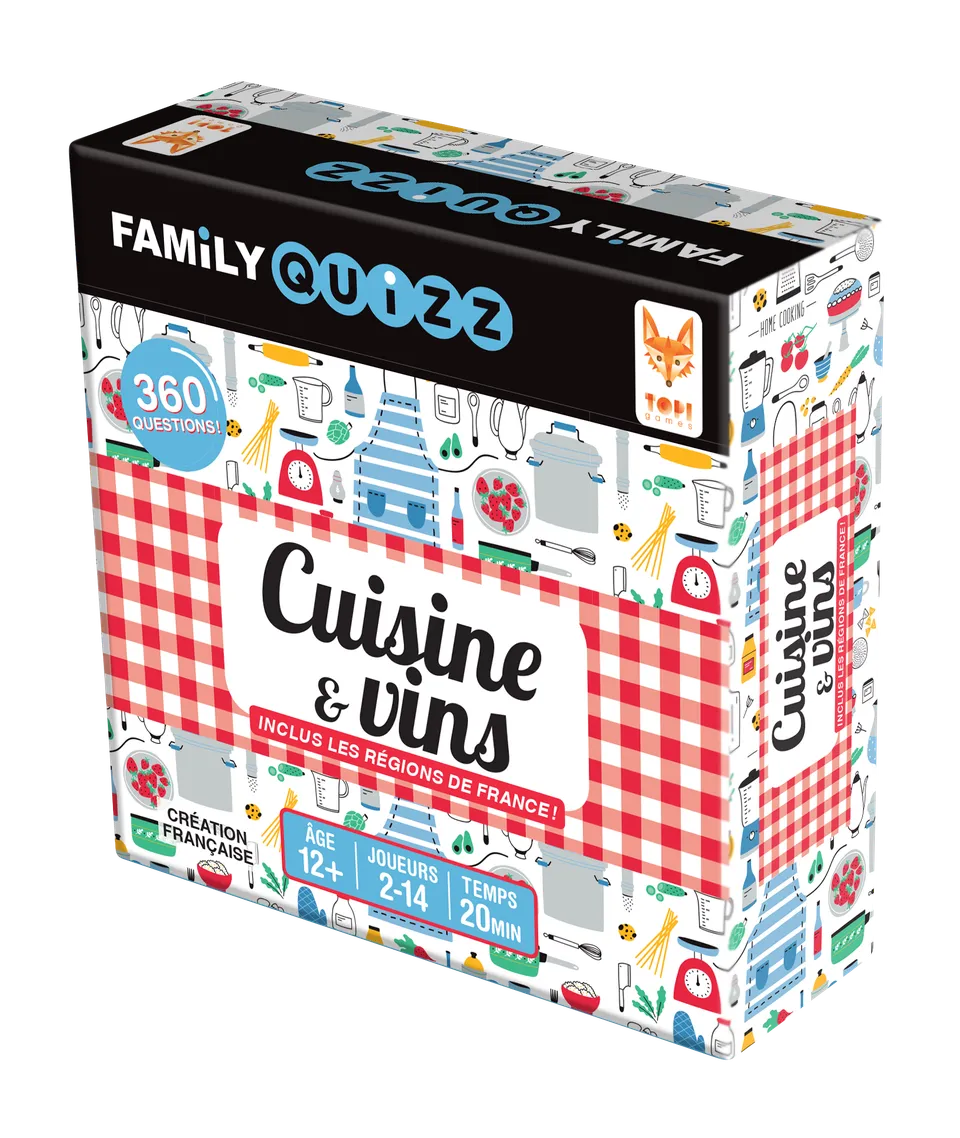 Topi Games Family Quiz Food & Wine gioco quiz cucina