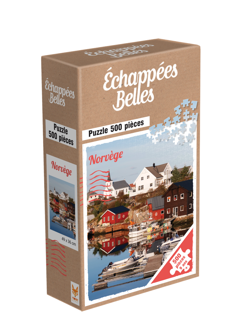 Topi Games Beautiful Escapes Norway puzzle 500 pezzi aurora boreale