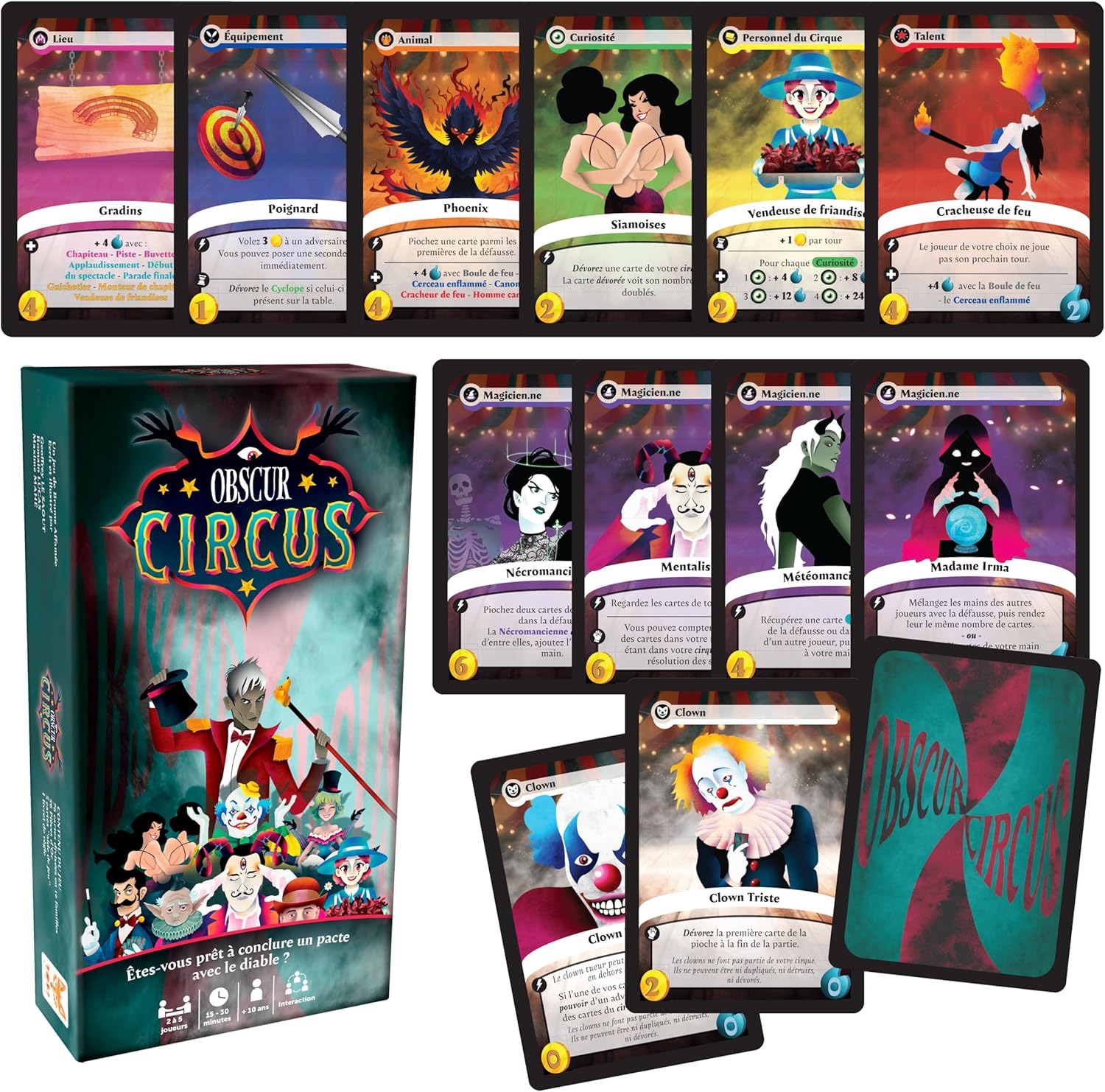 Topi Games Obscure Circus gioco da tavolo circo