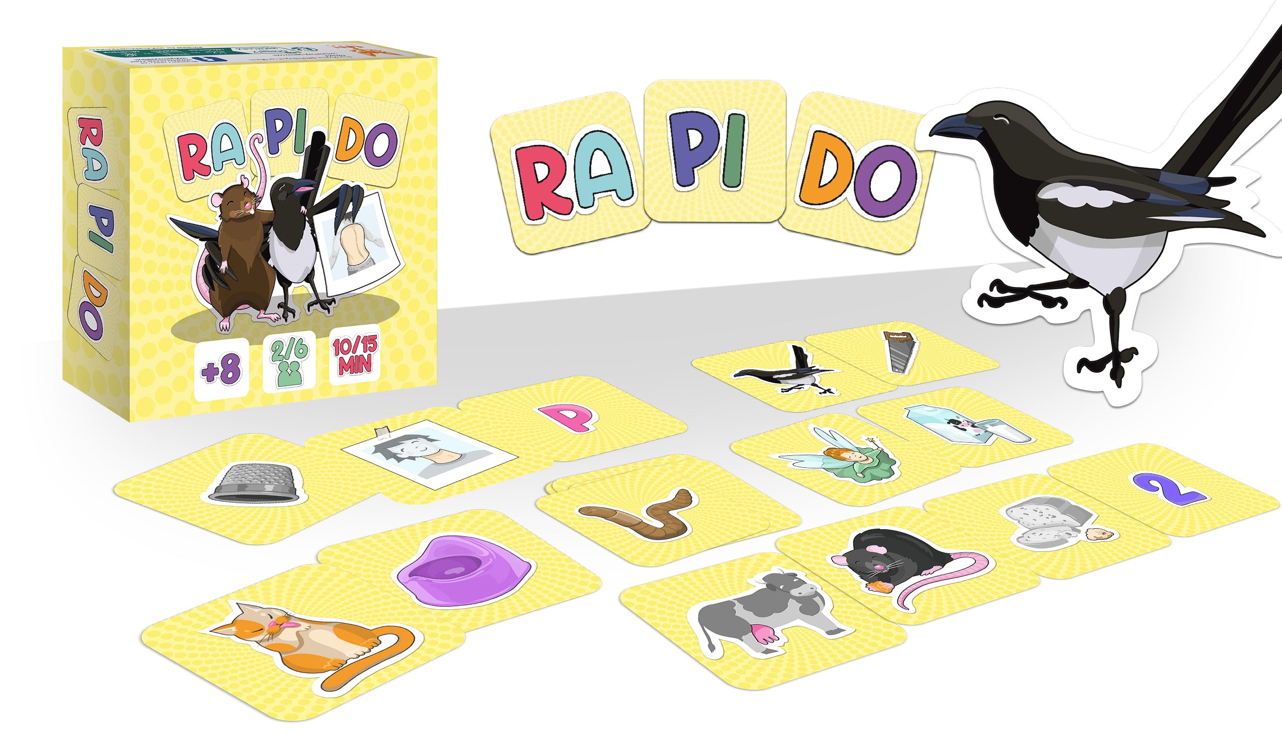 Topi Games Fast gioco di carte sillabe bambini