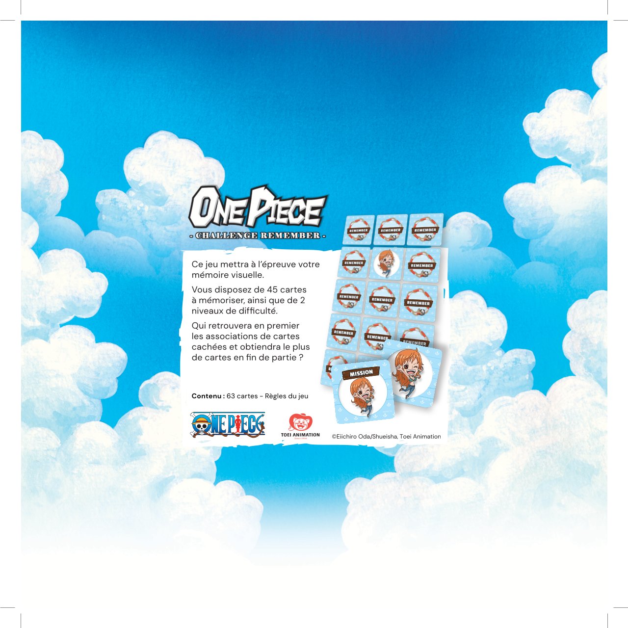 Topi Games One Piece Remember Challenge gioco carte memoria