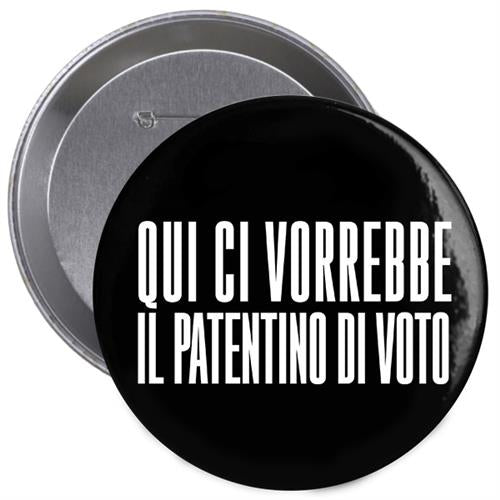 Studio Supernova NSPPDN 9 Patentino spilla nera 38 mm