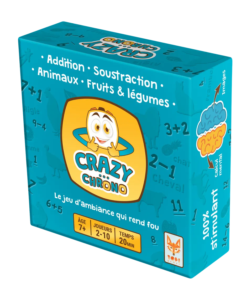 Topi Games Crazy Chrono Animals gioco di carte riflessi
