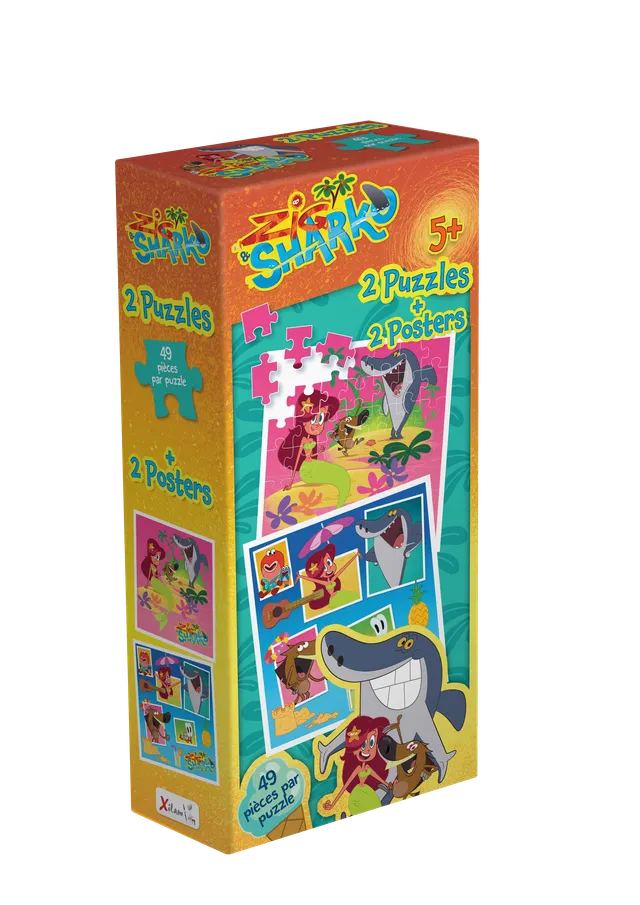 Topi Games Zig & Sharko puzzle 2x49 pezzi bambini