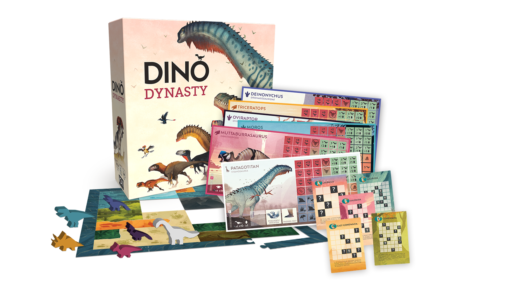 ION Games Dino Dynasty gioco da tavolo famiglia