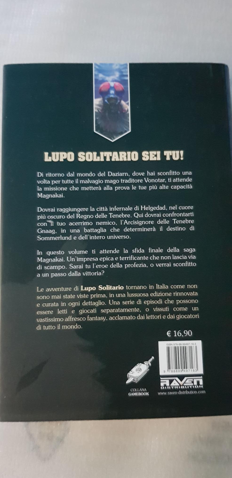 Raven Edizioni Lupo Solitario Sfida alle Tenebre 12 librogame