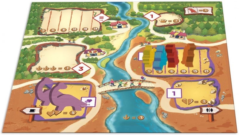 Draftosaurus gioco da tavolo dinosauri parco famiglia