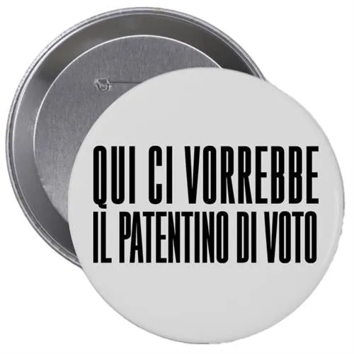 Studio Supernova NSPPDN 9 Patentino spilla bianca 38 mm