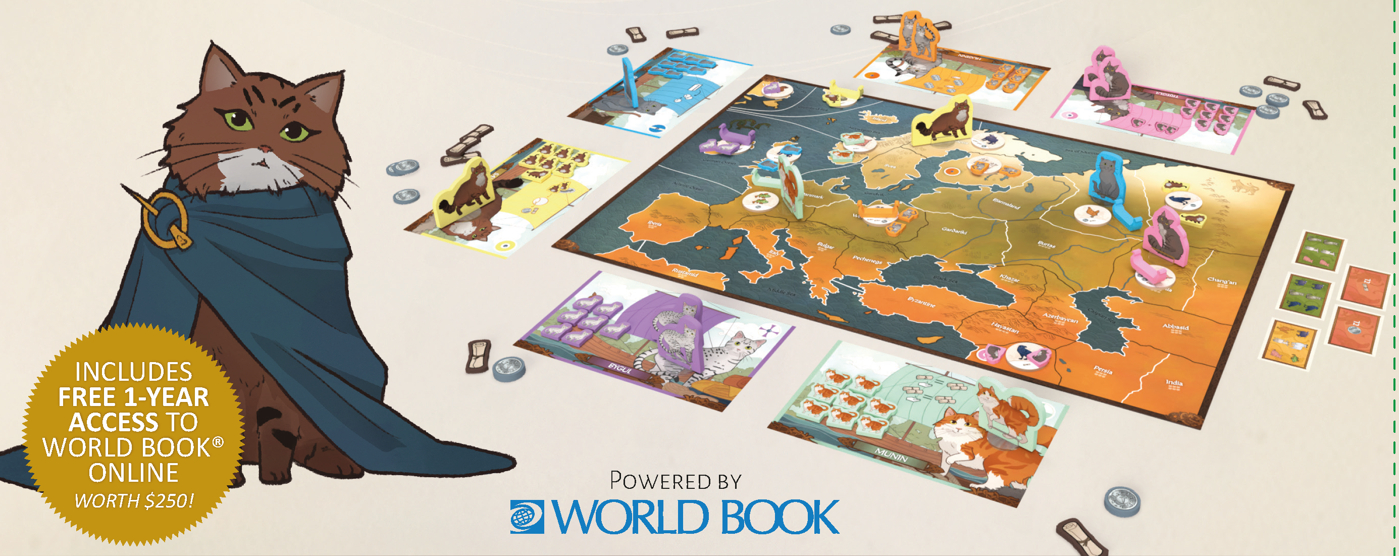 ION Games Pax Viking Junior gioco da tavolo bimbi gatti
