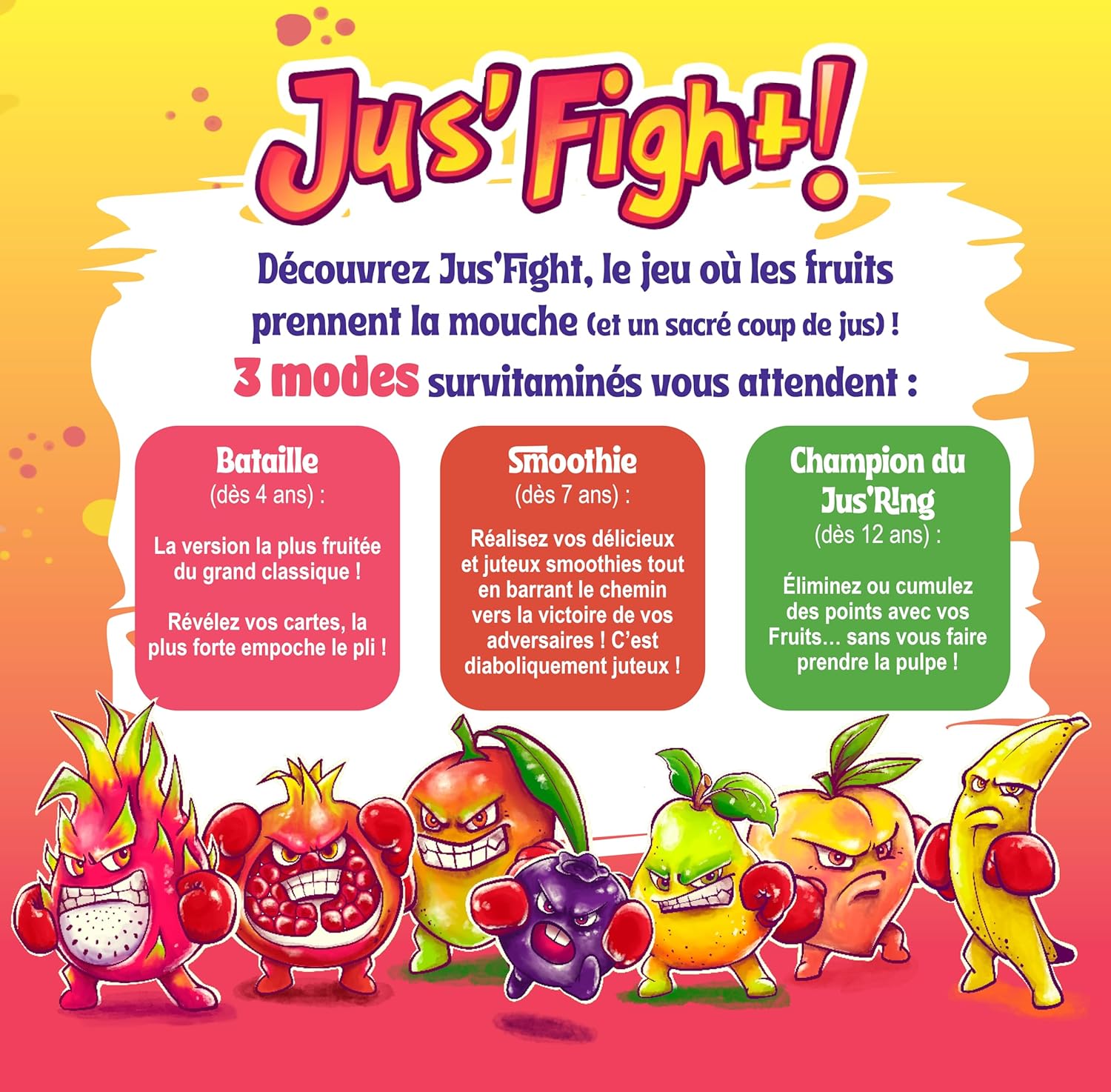 Topi Games Jus Fight gioco da tavolo frutta