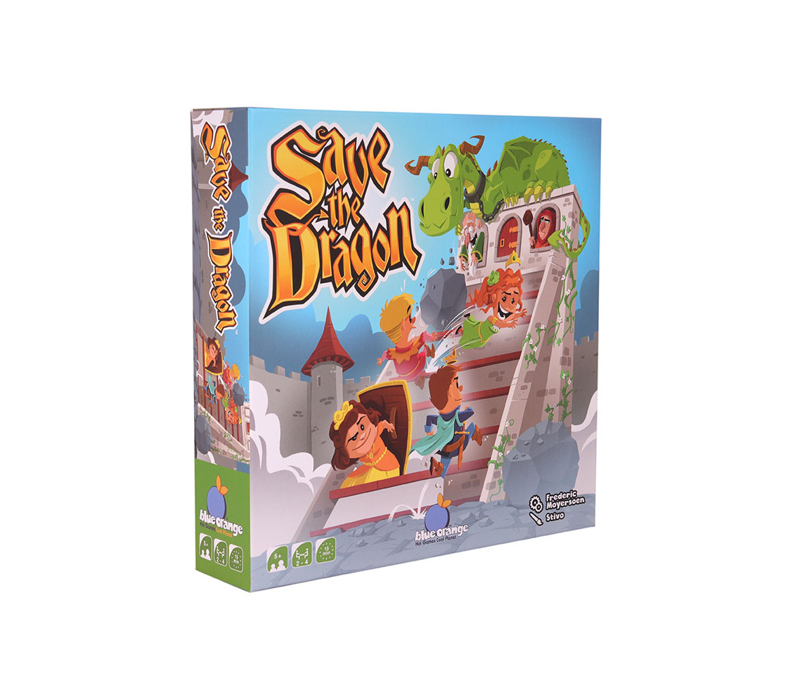 Niza Gams Salva il Drago gioco per bambini scudo e dadi