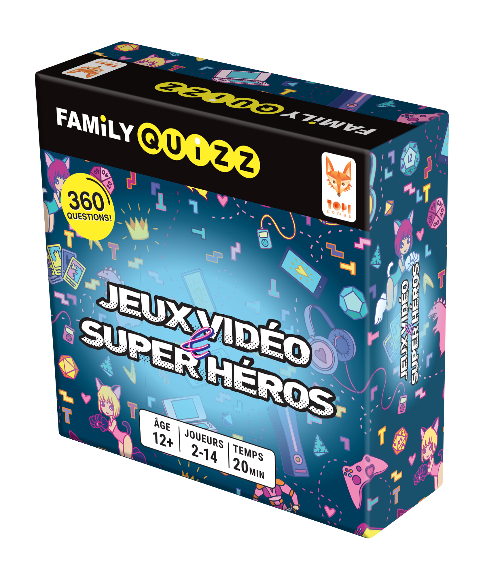 Topi Games Family Quiz Video Games e Superheroes gioco quiz