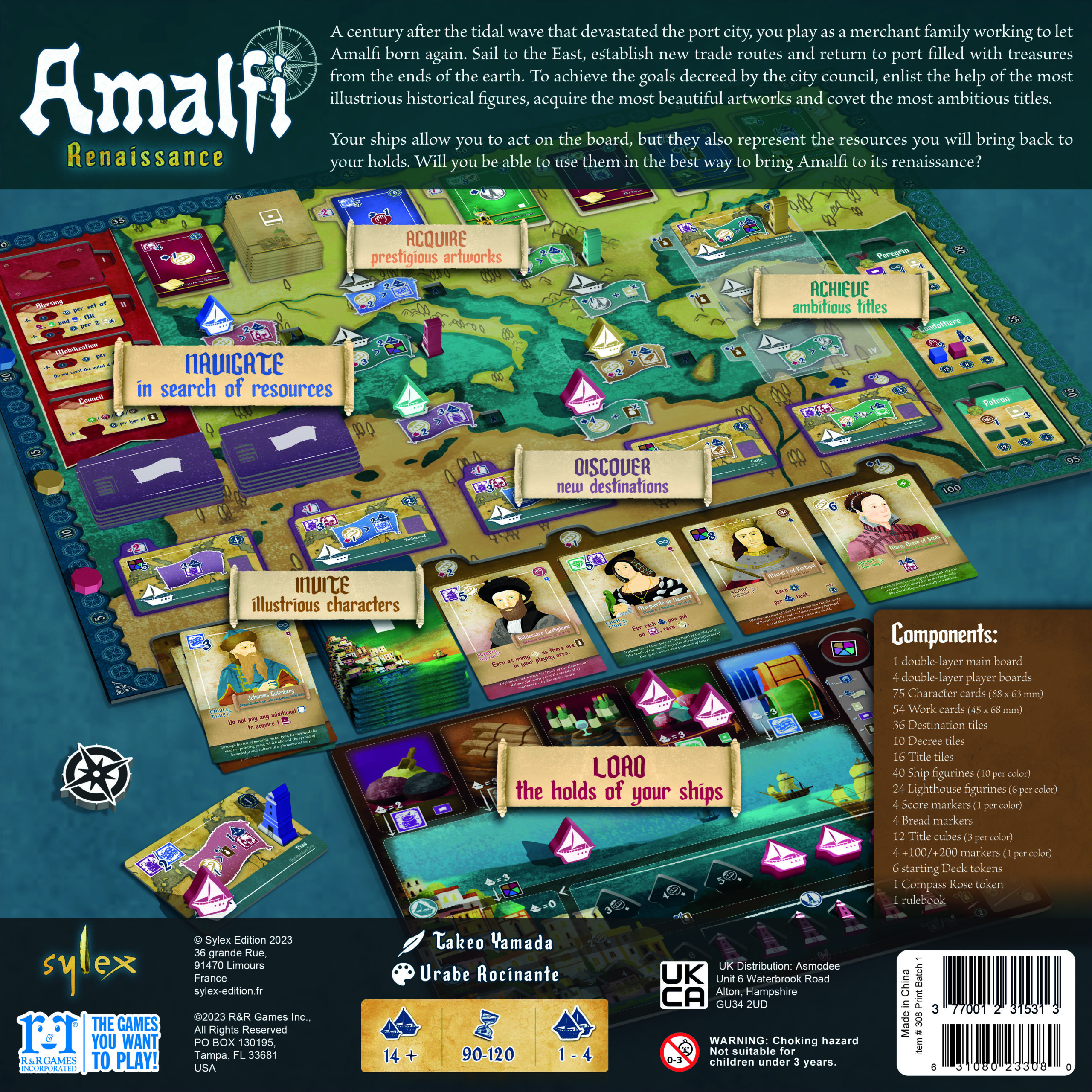 Sylex Edition Amalfi Renaissance gioco da tavolo inglese