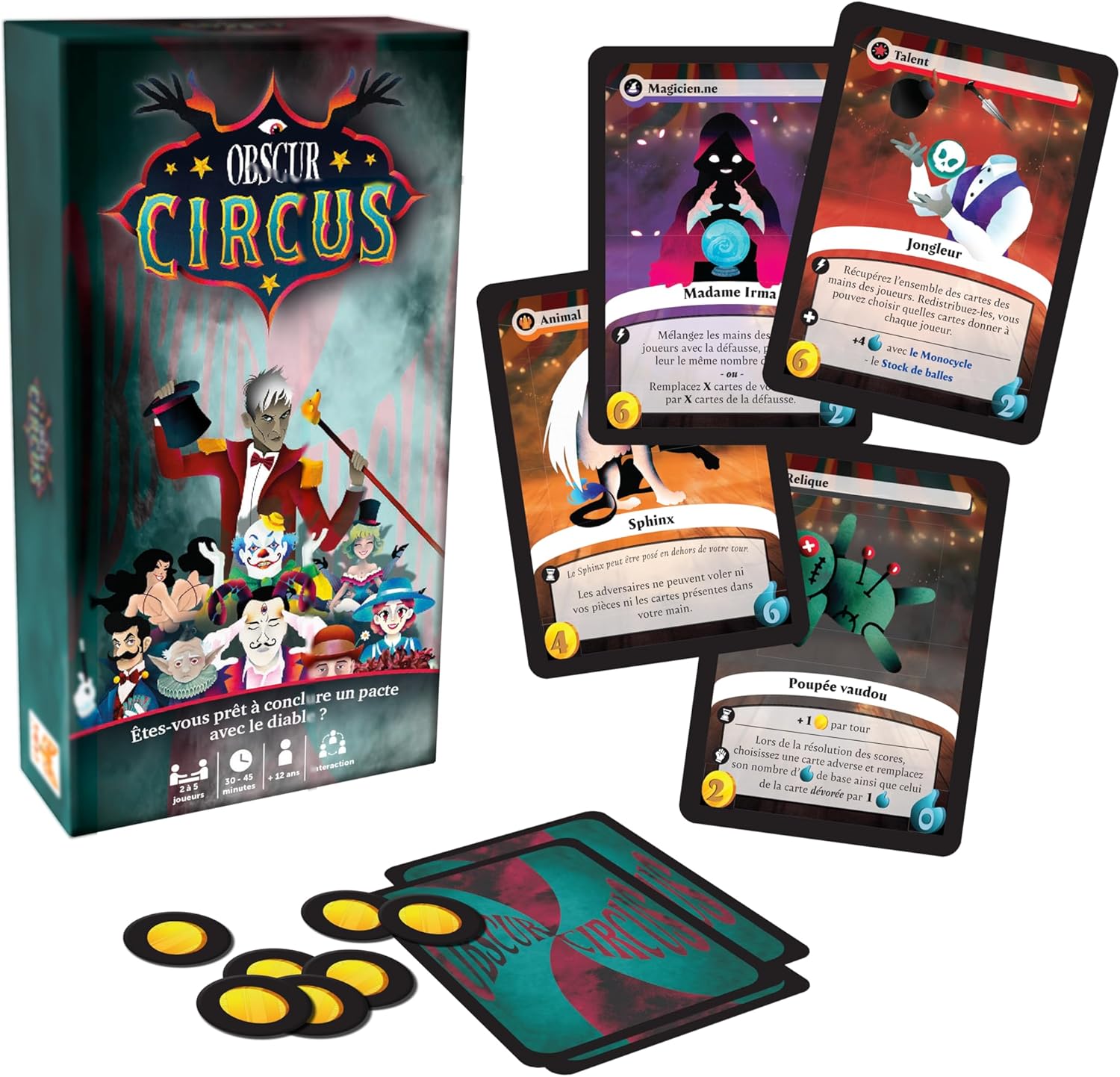Topi Games Obscure Circus gioco da tavolo circo
