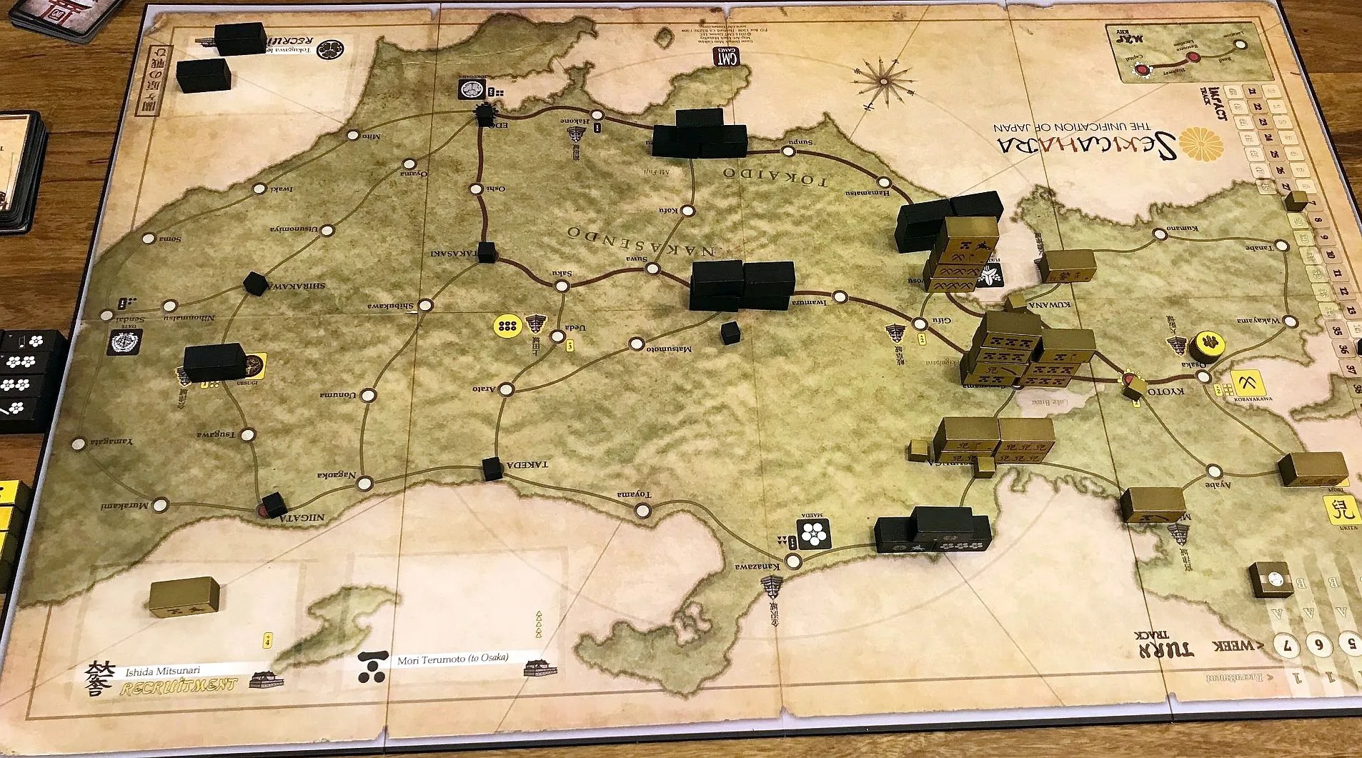 GMT Games Sekigahara gioco da tavolo wargame per 2 giocatori