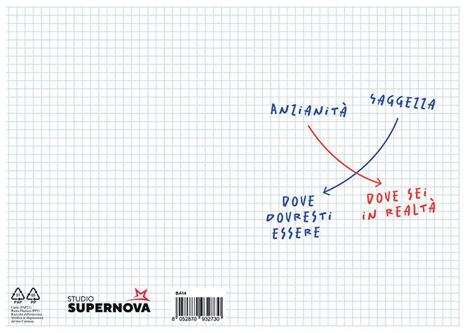 Studio Supernova BA14 Generico Saggezza biglietto auguri con busta