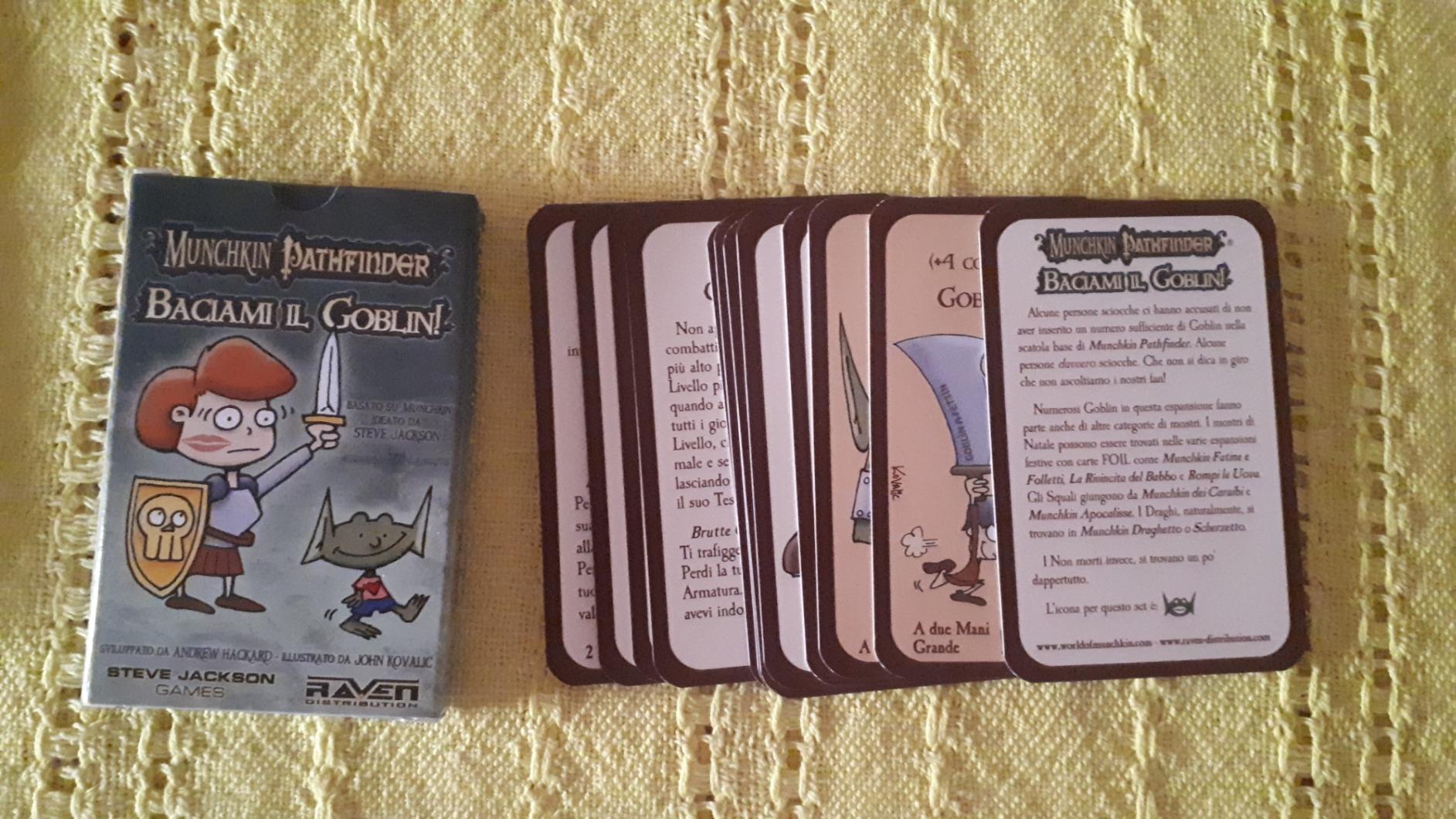 Raven Munchkin Pathfinder Baciami il Goblin espansione