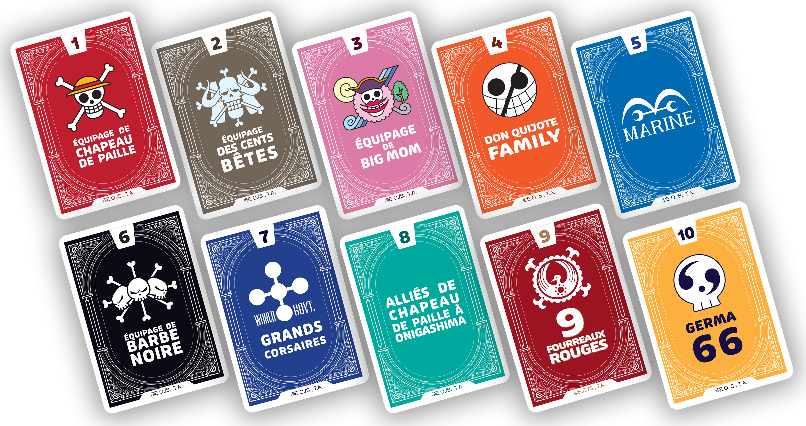 Topi Games One Piece Pirate Battle gioco da tavolo con carte equipaggio