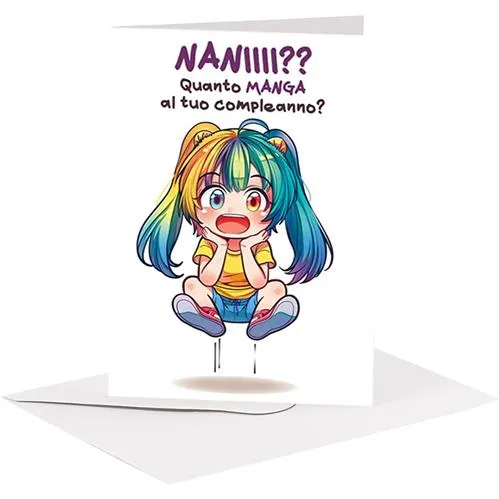 Studio Supernova BA10 biglietto auguri manga nani