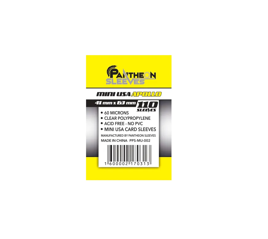 Pantheon Apollo Mini USA bustine 41x63 mm 110 pezzi