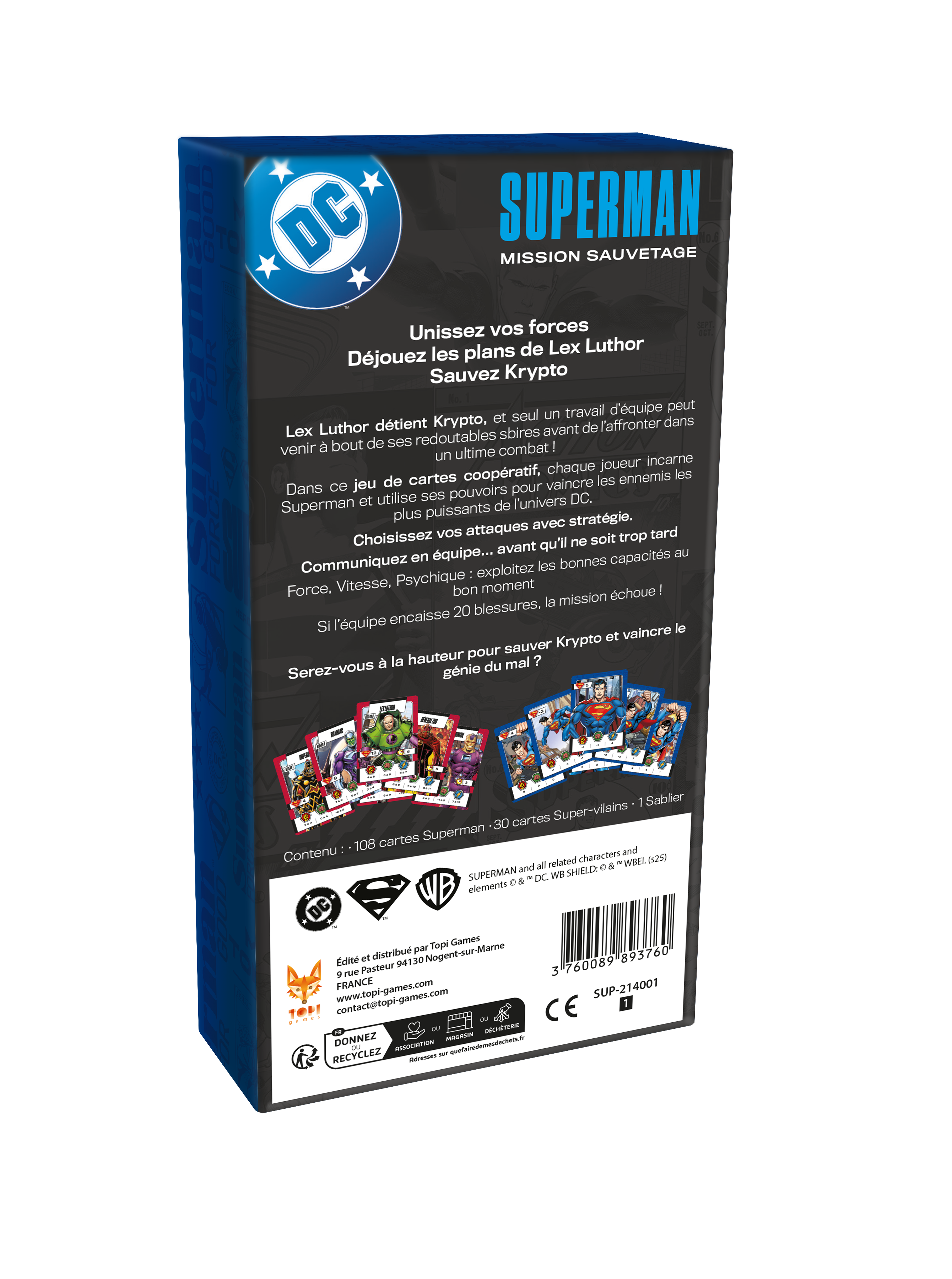 Topi Games Superman Rescue Mission gioco carte