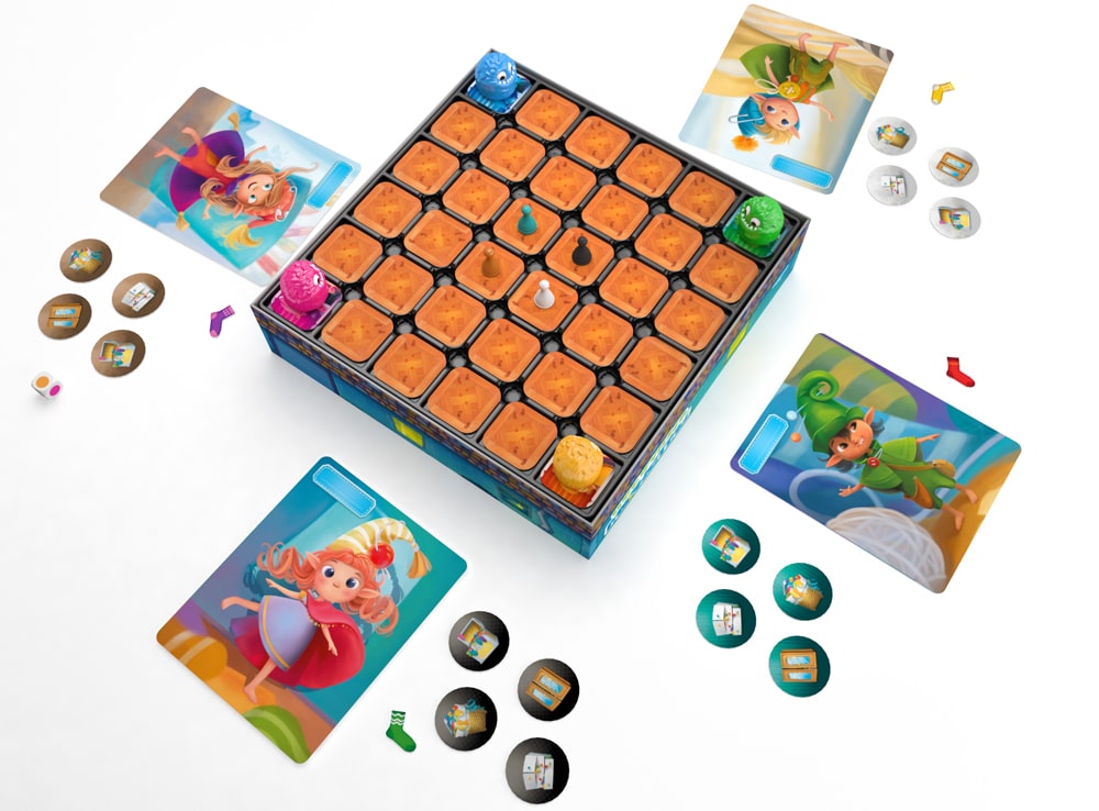 Mostri dei Calzini gioco da tavolo famiglia elfi