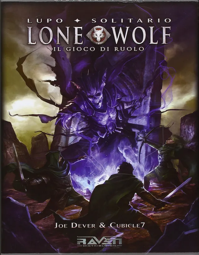 Raven Lupo Solitario Lone Wolf gioco di ruolo manuale base