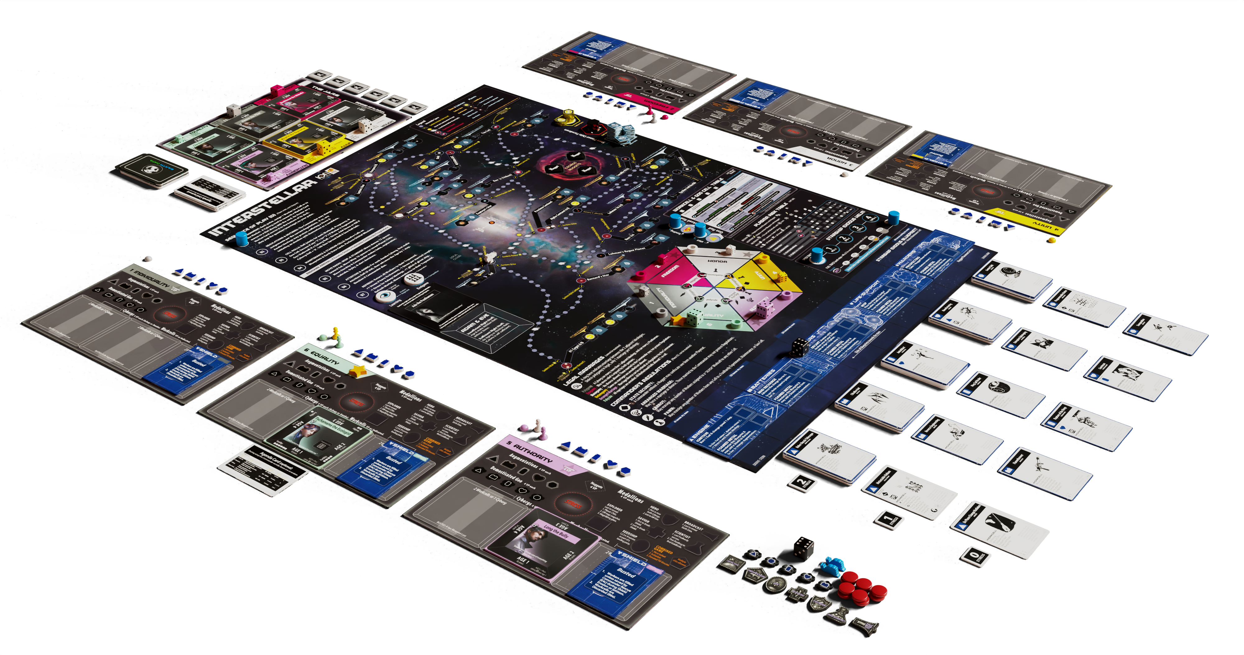 ION Interstellar gioco da tavolo spazio in solitario