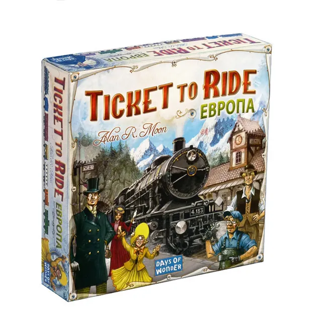 Niza Gams Ticket to Ride Europa gioco da tavolo famiglia