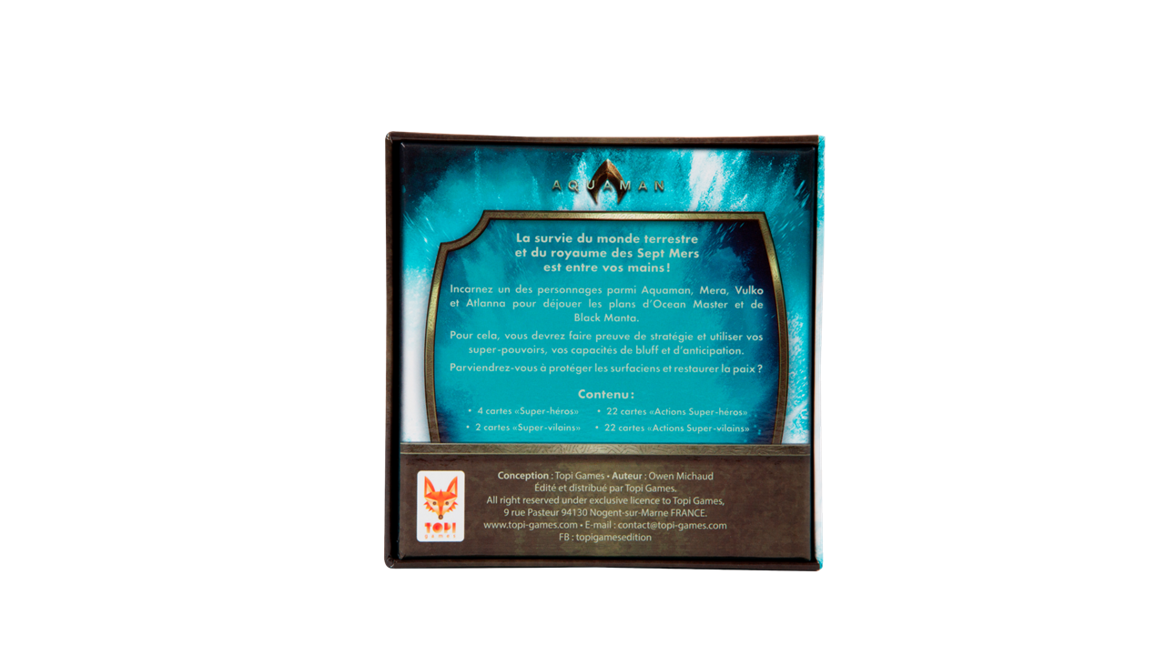 Topi Games Aquaman The Game gioco di carte eroi