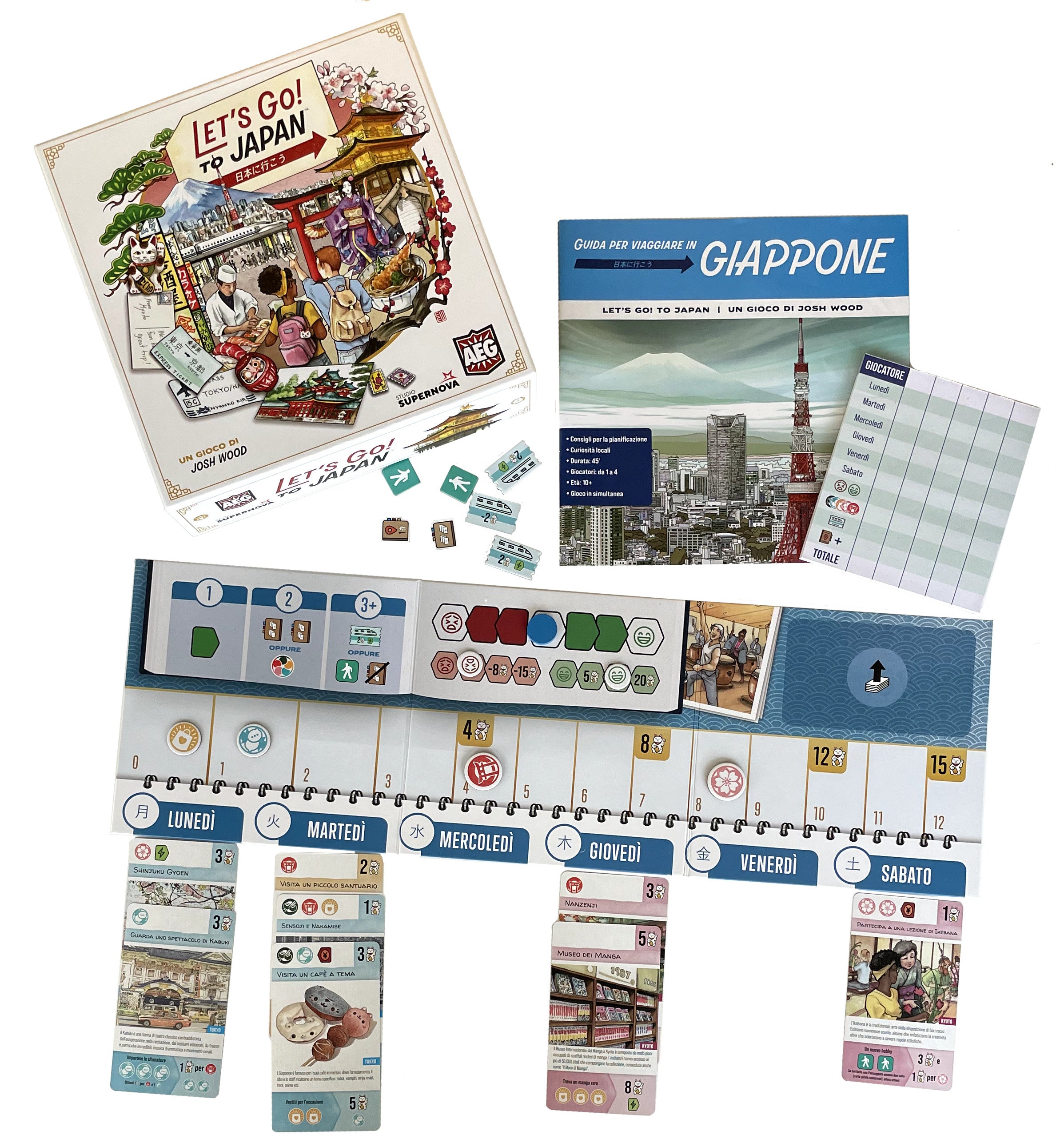 Studio Supernova Let's Go to Japan gioco da tavolo viaggio