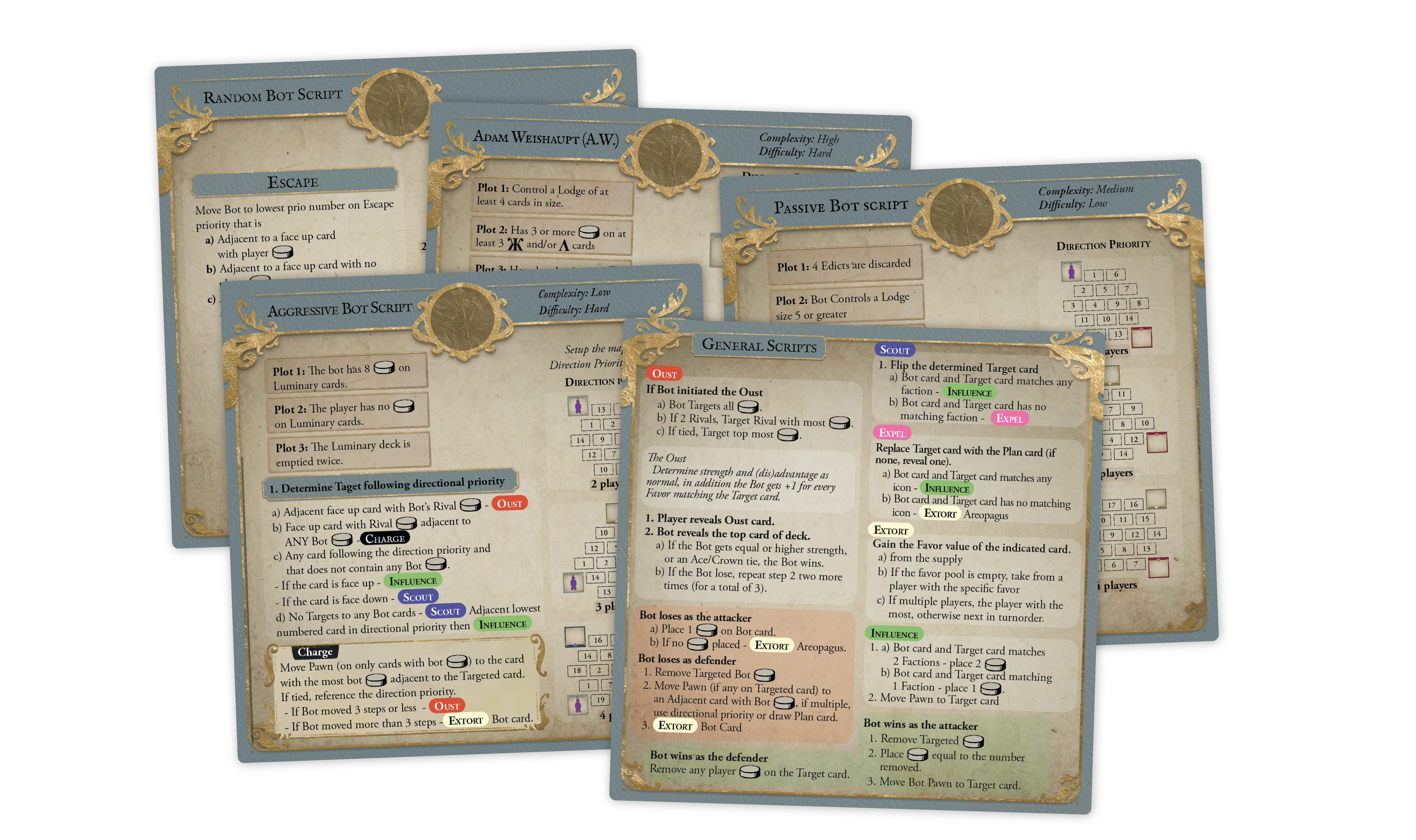 ION Pax Illuminaten gioco da tavolo edizione retail strategico