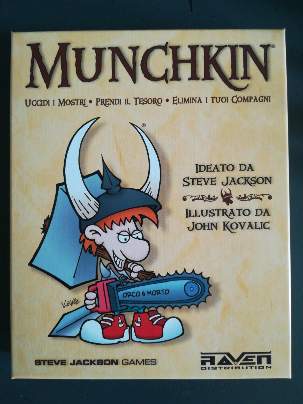 Raven Munchkin gioco di carte italiano da 3 a 6 giocatori