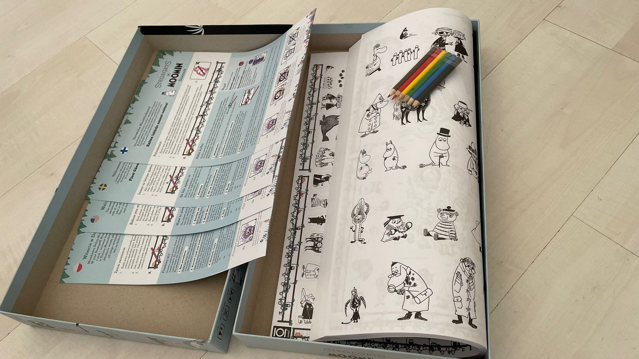 ION Stegegets Moomin gioco da tavolo famiglia italiano