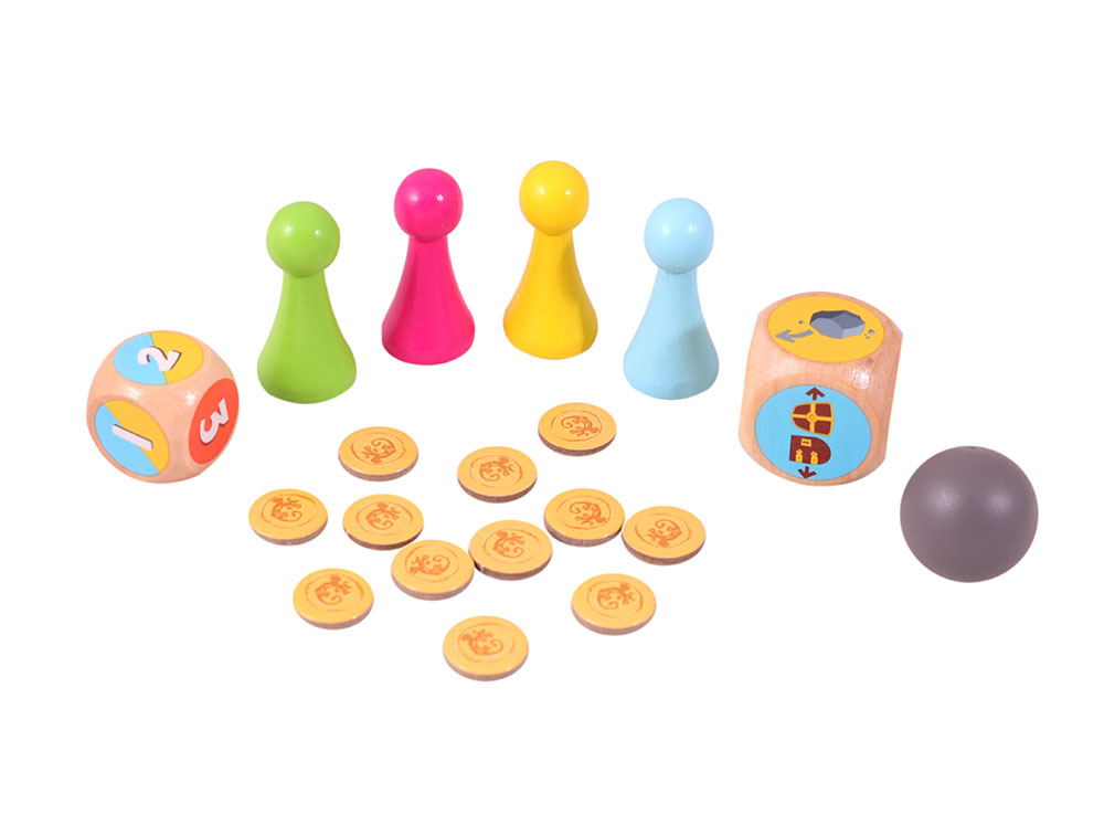 Niza Gams Salva il Drago gioco per bambini scudo e dadi