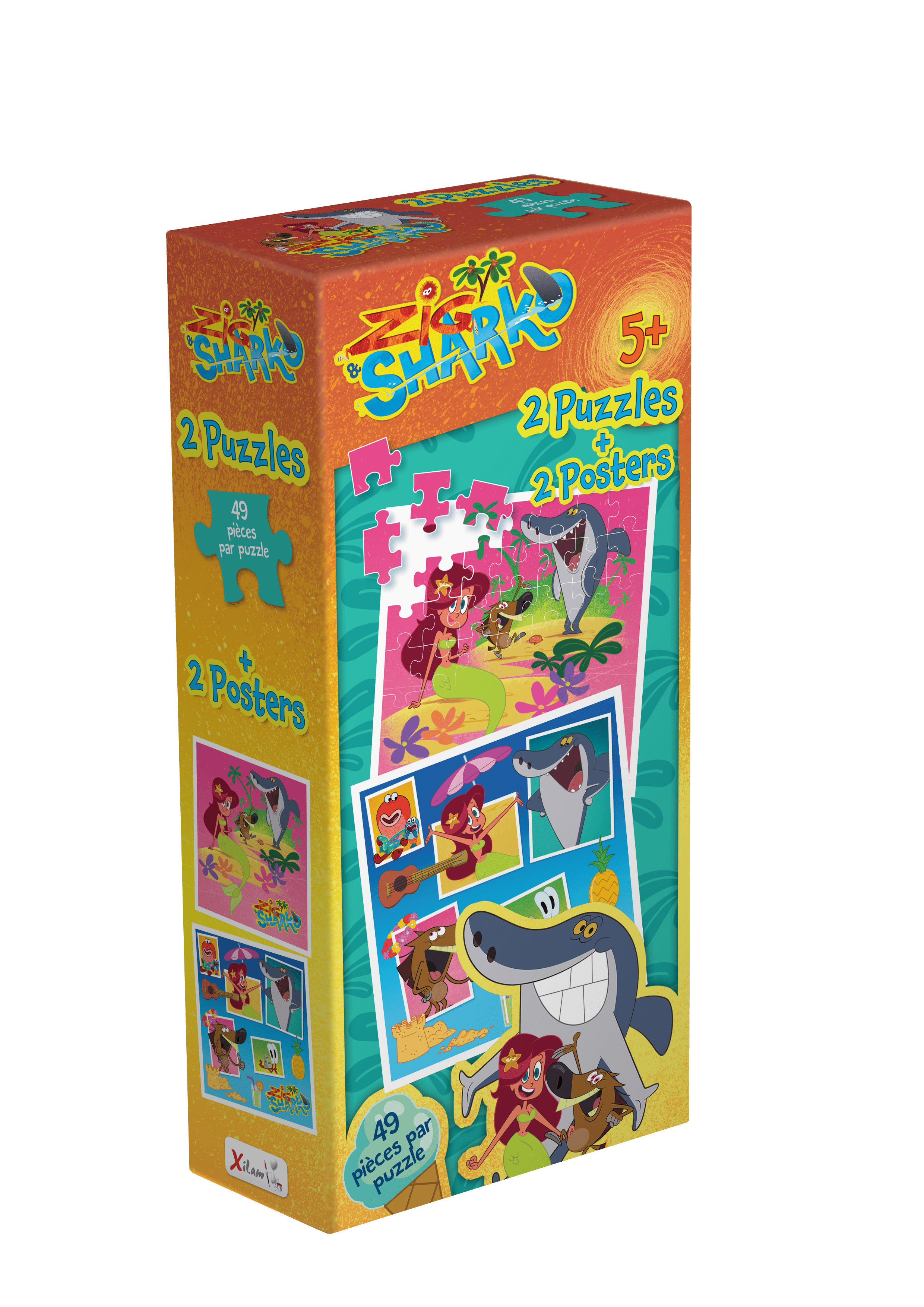 Topi Games Zig & Sharko puzzle 2x49 pezzi bambini