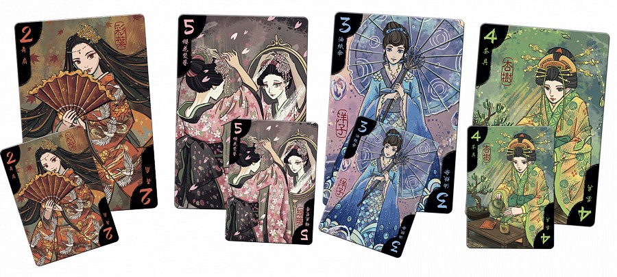 IELLO Hanamikoji gioco di carte geishe per 2 giocatori