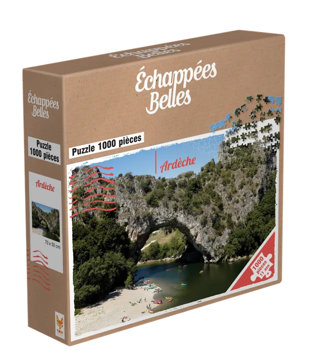 Topi Games Beautiful Escapes Ardèche puzzle 1000 pezzi paesaggio