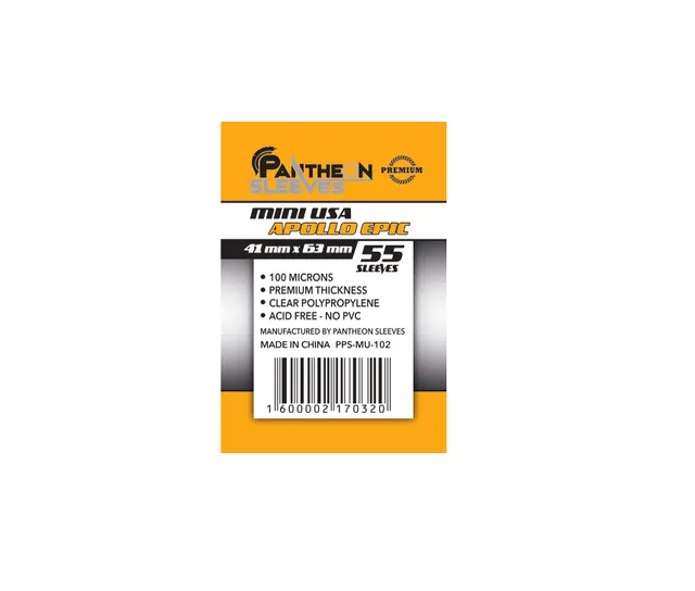 Pantheon Apollo Epic bustine protettive 41x63 mm 55 pz premium