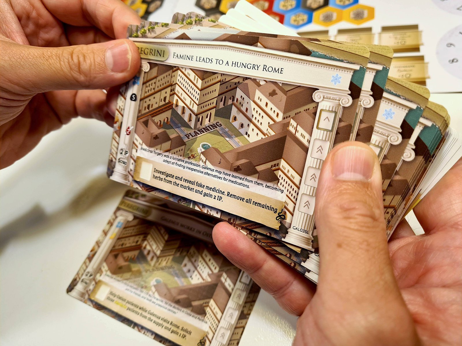 ION Games Galenus gioco da tavolo piazzamento lavoratori