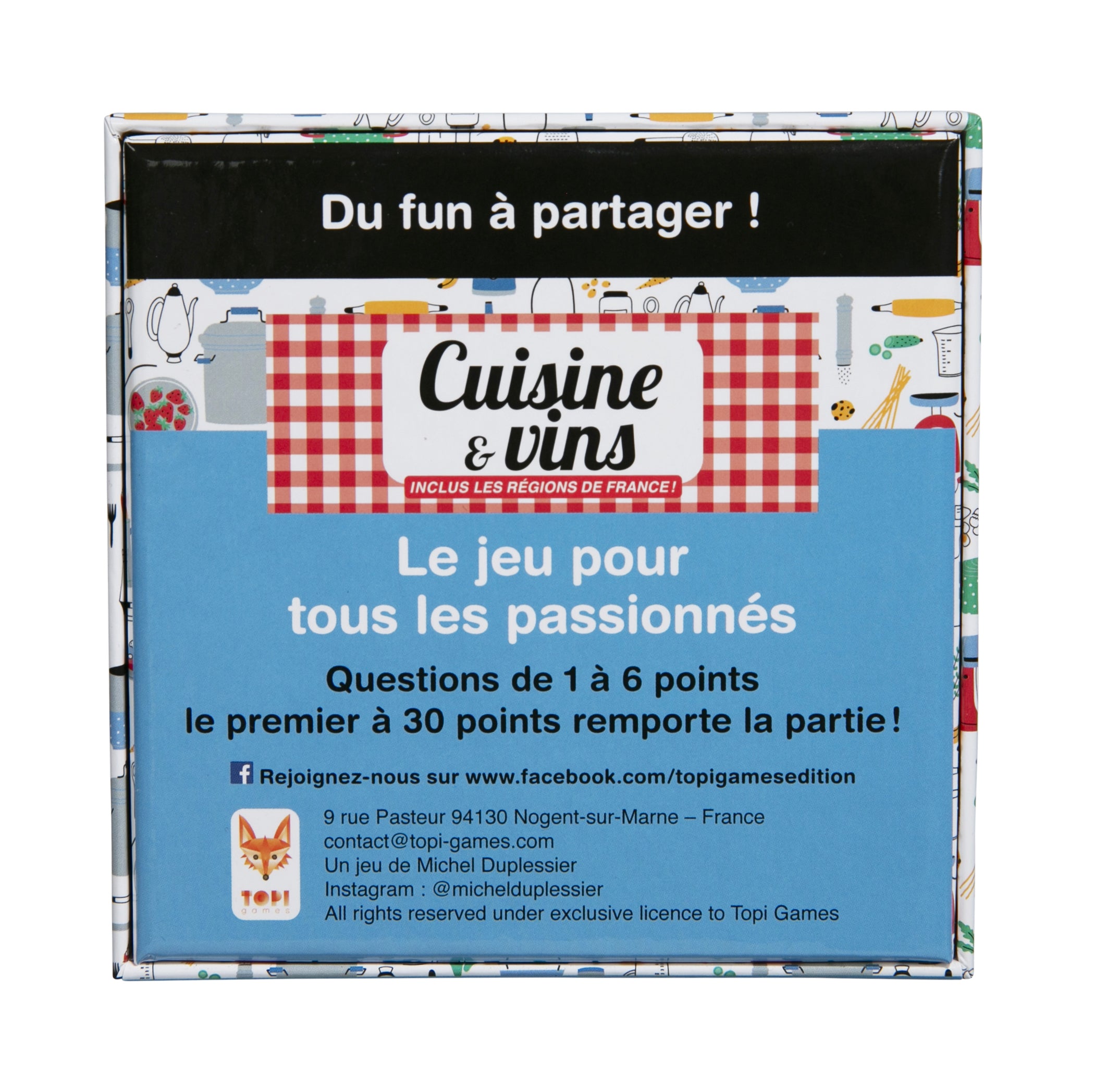 Topi Games Family Quiz Food & Wine gioco quiz cucina