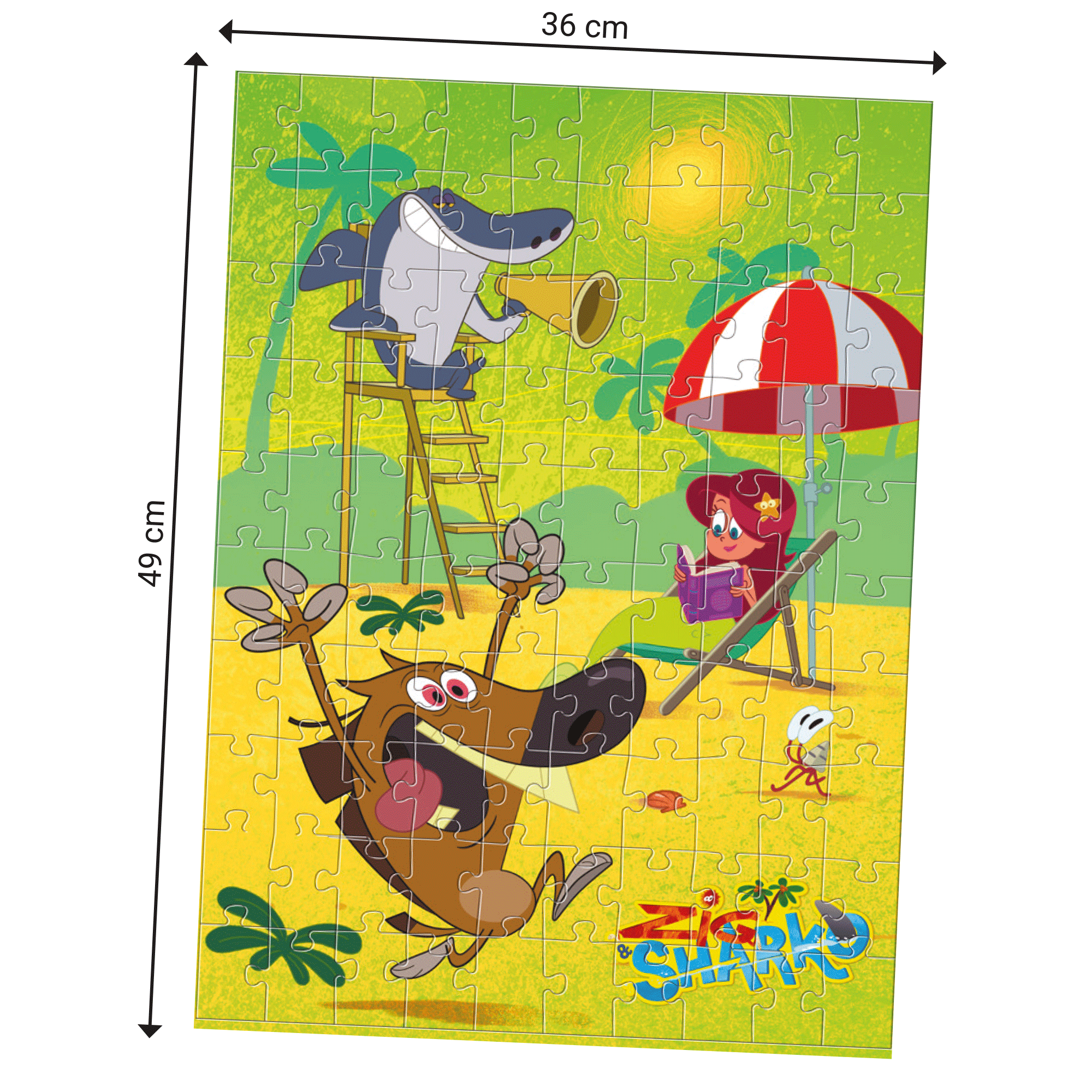 Topi Games Zig & Sharko puzzle 100 pezzi con poster