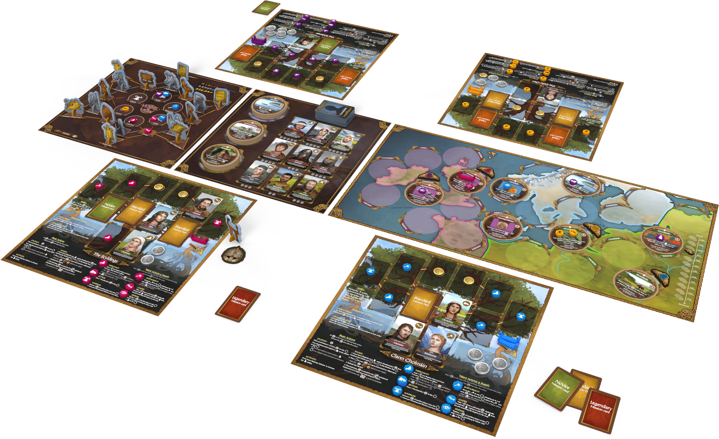 ION Games Vendel to Viking gioco da tavolo retail saga dinastia