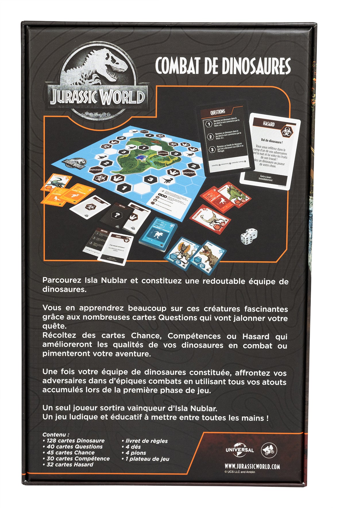 Topi Games Jurassic World Dinosaur Fight gioco da tavolo dinosauri