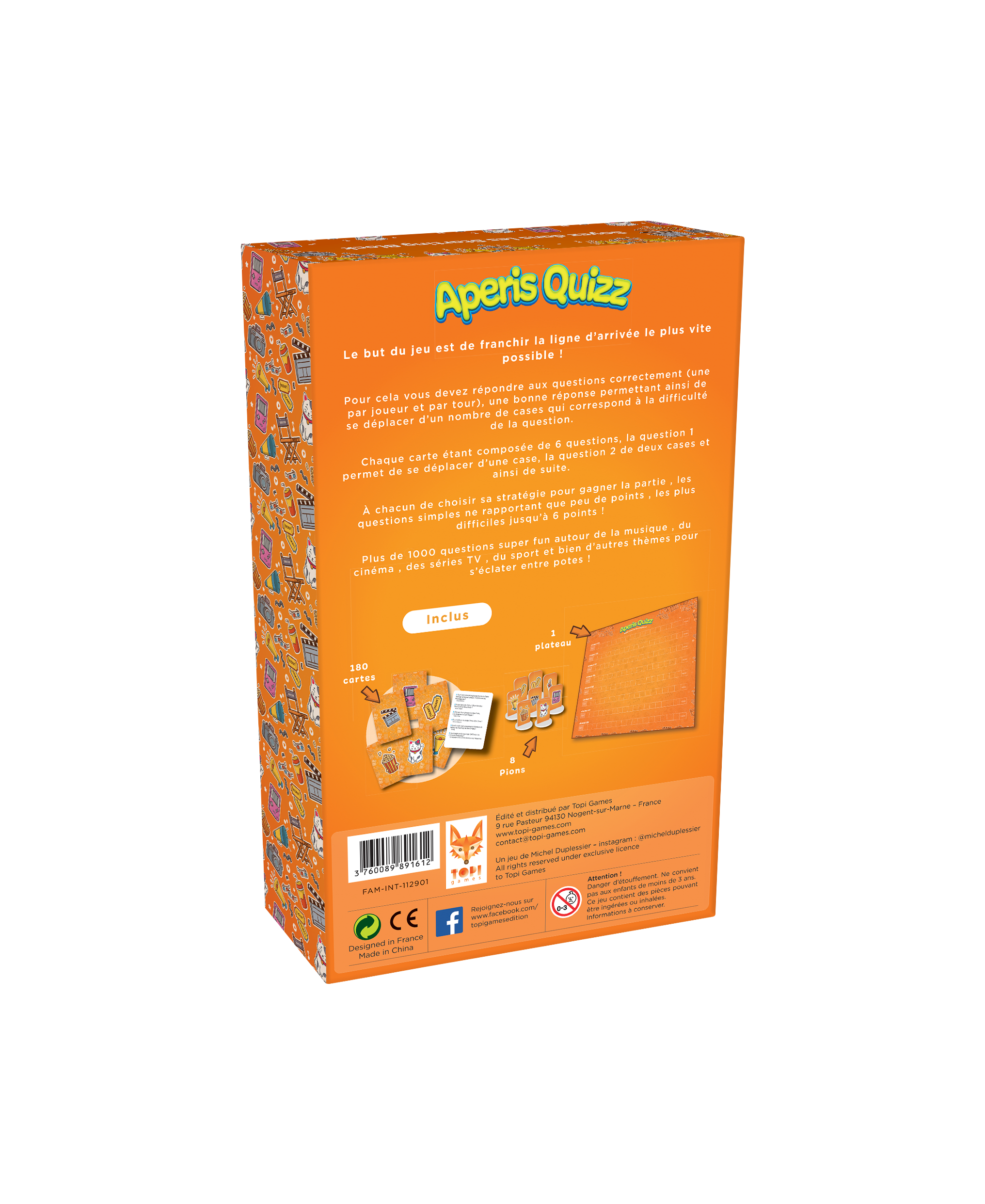 Topi Games Aperis Quizz gioco quiz 1000 domande aperitivo