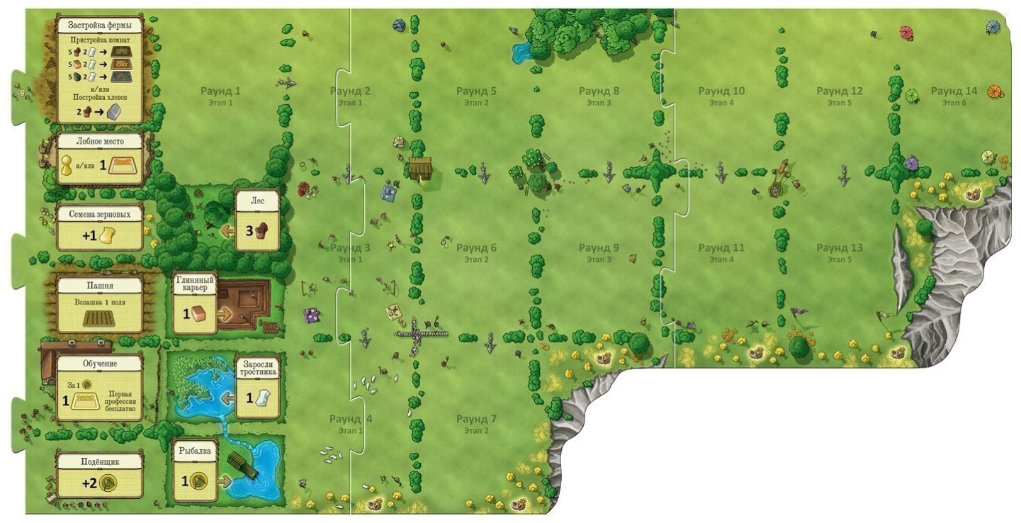 Niza Gams Agricola gioco da tavolo fattoria Uwe Rosenberg