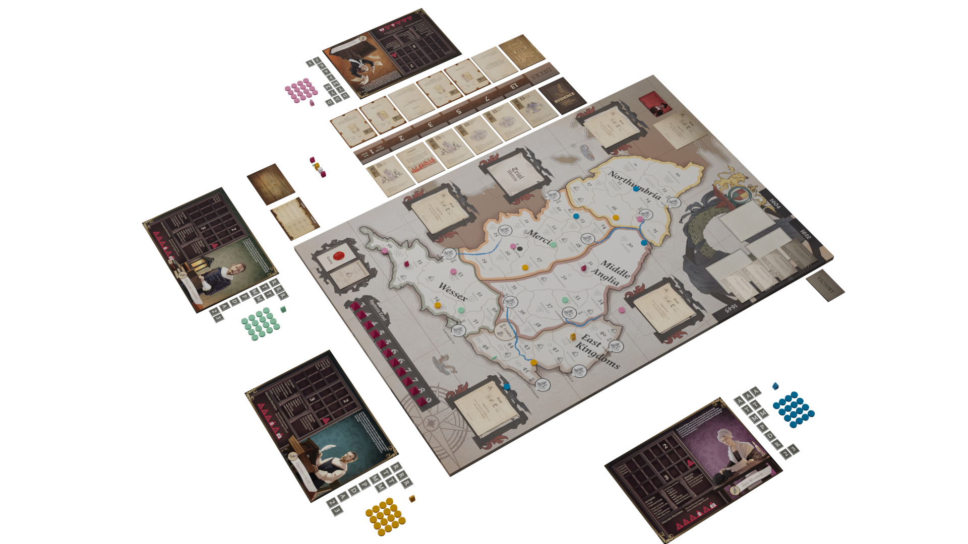 ION Games Maleficium Fall of the Witch Hunters gioco da tavolo storico