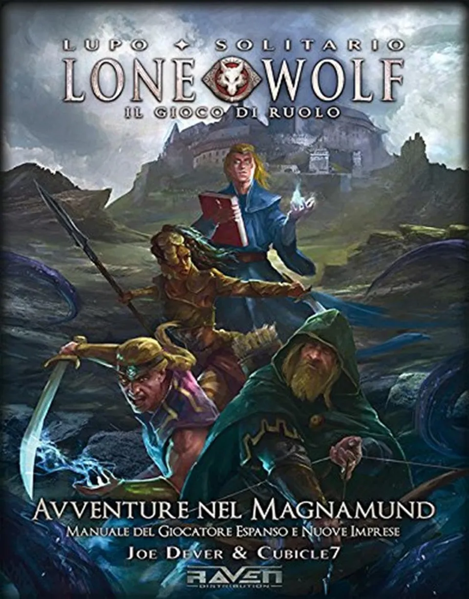 Raven Avventure nel Magnamund Lupo Solitario libro gioco italiano