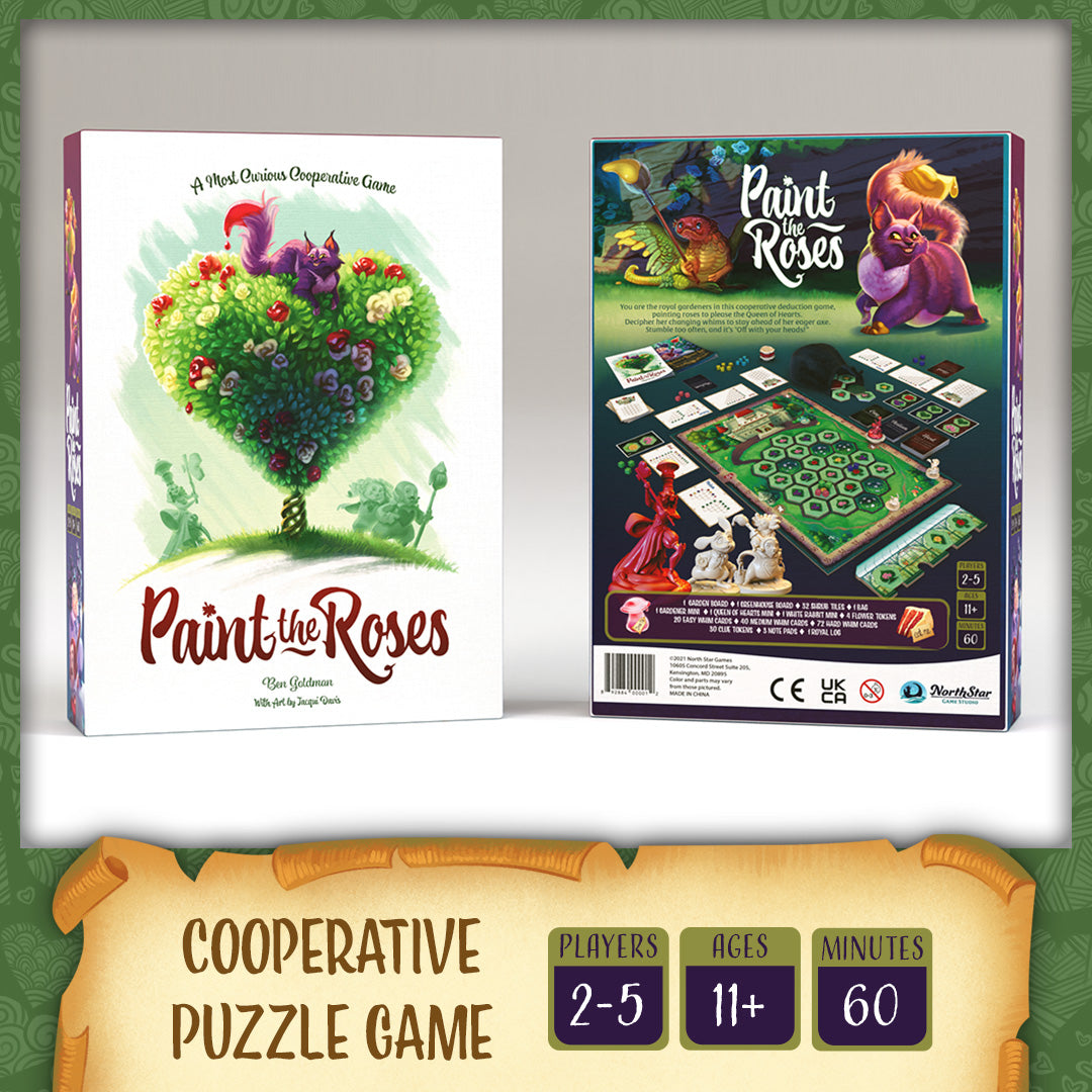 North Star Games Paint the Roses gioco cooperativo 2-5 giocatori