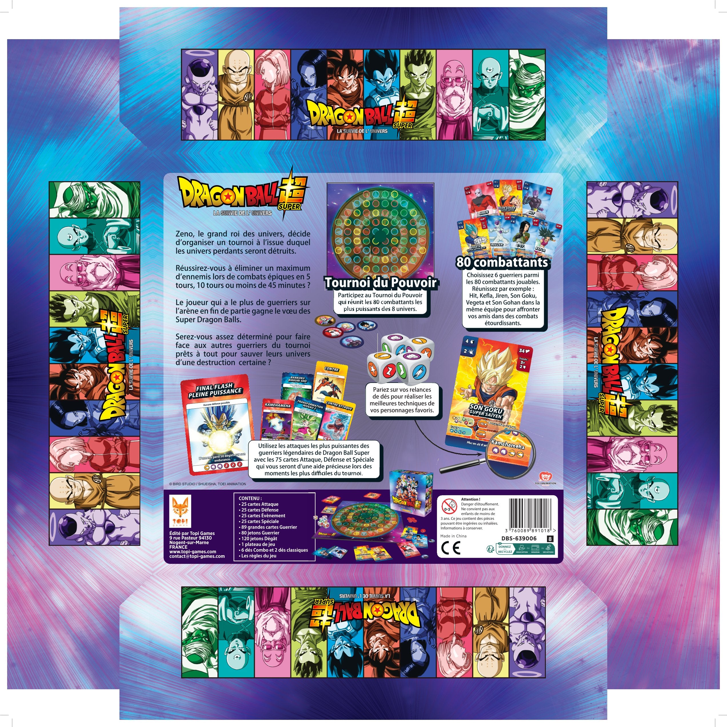 Topi Games Dragon Ball Super Universe Survival gioco da tavolo